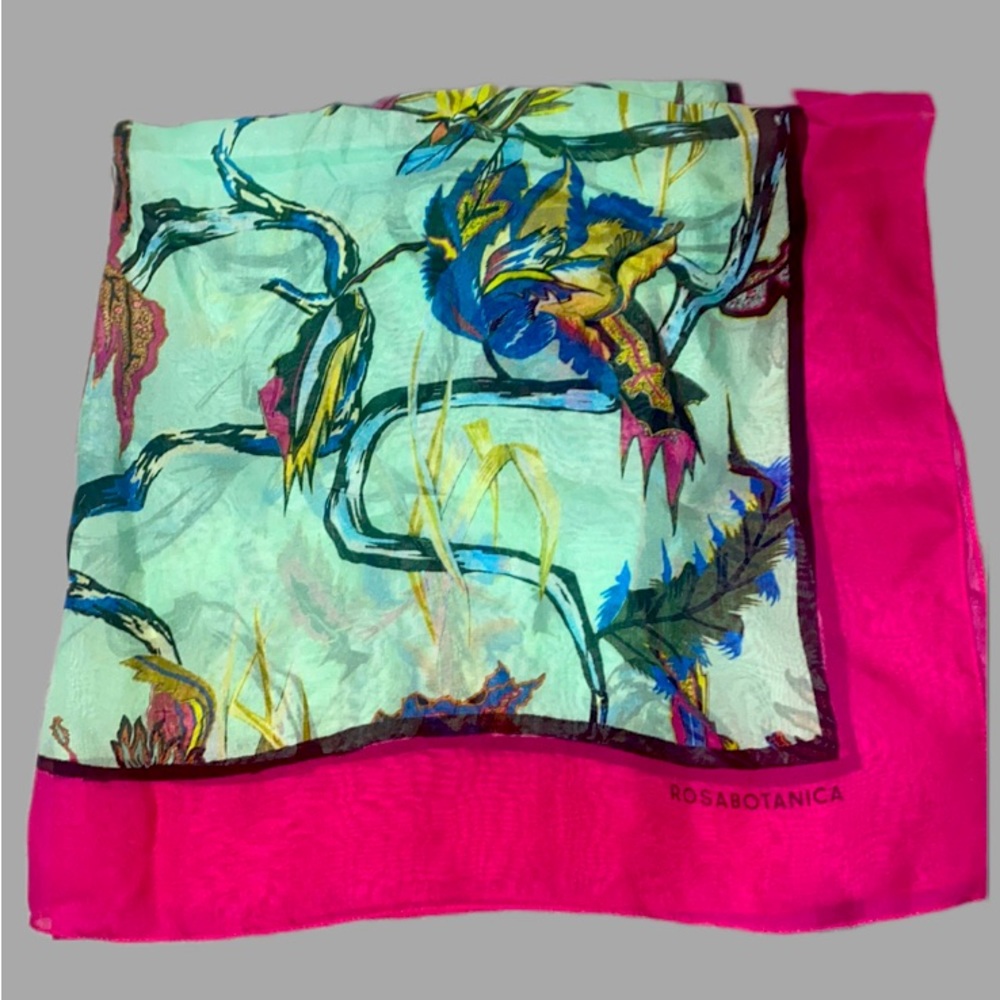 Balenciaga Rosa Botánica Silk Scarf